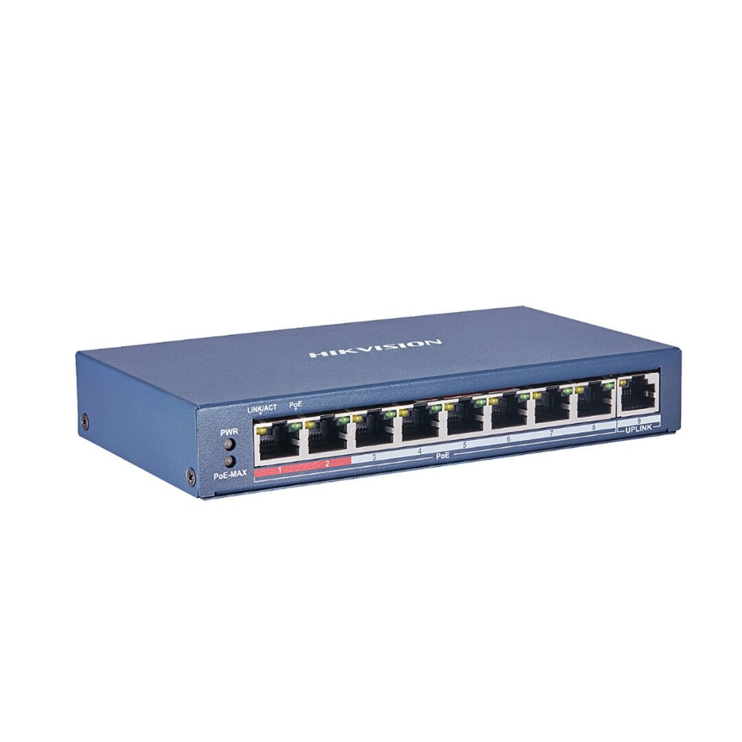 DS-3E0109P-E/M   9 PORT YÖNETİLEMEZ POE SWITCH (58